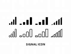 Image result for Signal Bars Icon White