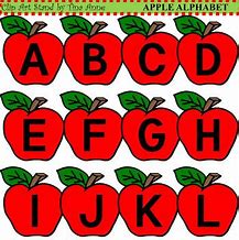 Image result for ABC Apple Clip Art