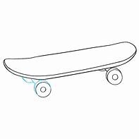 Image result for Sketch of a Skateboard