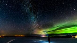 Image result for Milky Way Night Sky Northern Lights
