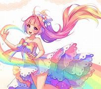 Image result for Rainbow Hair Girl Meme