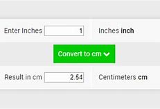 Image result for 25Cm to Inches