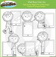 Image result for Boy iPad Clip Art