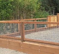 Image result for Hog Wire Fence Design