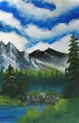 Image result for Bob Ross Oil Painting