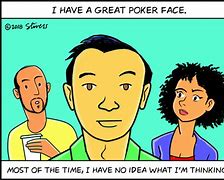 Image result for Poker Face Cartoon