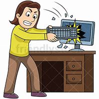 Image result for Angry Computer Cartoon