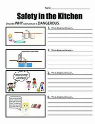 Image result for Basic Kitchen Safety Worksheets Printable