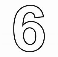 Image result for Number 6 Template