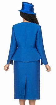 Image result for Go Mai Women Church Suits Church Royal Blue Dress Suit for La