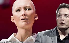 Image result for Sophia the Robot and Elon Musk