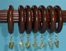 Image result for Wooden Curtain Rings