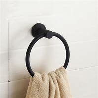 Image result for Black Towel Ring Holder