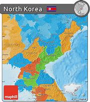 Image result for Political Map of North Korea