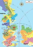 Image result for A Game of Thrones Map