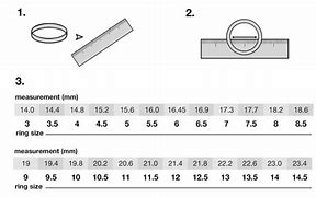 Image result for How to Determine Ring Size in Cm