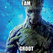 Image result for Straight Face Groot Meme