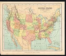 Image result for Map of America 1850