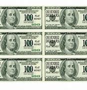 Image result for Printable $100 Bill Actual Size