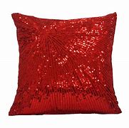 Image result for Red Pillow Covers with Star Pattern