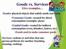 Image result for Differences of Goods and Services