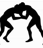 Image result for One Wrestler in Stance Silhouette