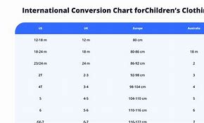 Image result for Toddler Shoe Size Conversion