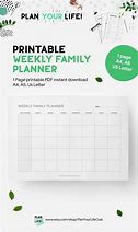 Image result for June Family Planner Printable