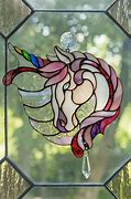 Image result for Stained Glass Art Unicorn