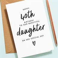 Image result for 40th Birthday Wishes Daughter