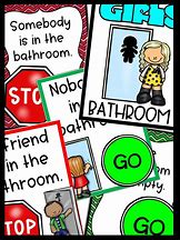 Image result for Bathroom Signs for Kinder Classrooms
