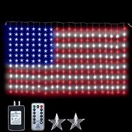 Image result for Light-Up American Flag Outdoor