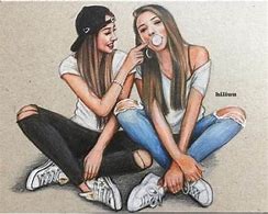 Image result for 2 Best Friends to Draw