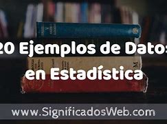 Image result for Ejemplos De Estadistica