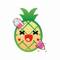 Image result for Kawaii Pineapple Pizza PNG