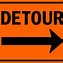Image result for Printable Detour Sign