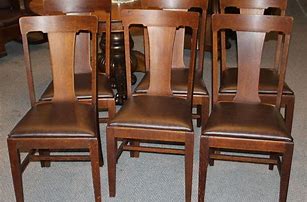 Image result for Antique Oak Dining Room Chairs