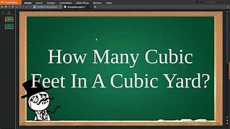 Image result for 1 Cubic Yard Equals