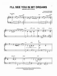 Image result for I'll See You in My Dreams Sheet Music
