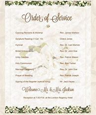 Image result for Christian Wedding Ceremony Order