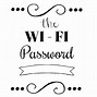 Image result for Wifi Password Printable