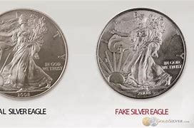 Image result for Real vs Fake Silver