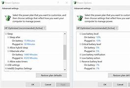 Image result for HP Power Settings