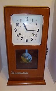 Image result for Simplex Time Recorder Clock