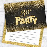 Image result for Black and Gold Happy 30th Birthday