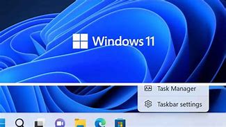Image result for Windows 11 Taskbar Context Menu
