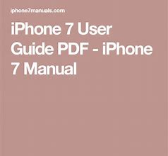 Image result for iPhone 7 User Manual