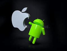 Image result for Android Mascot vs Apple