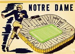 Image result for Notre Dame Football Art