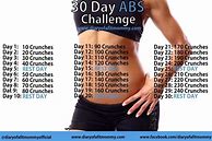 Image result for 30-Day Crunch Challenge Calendar